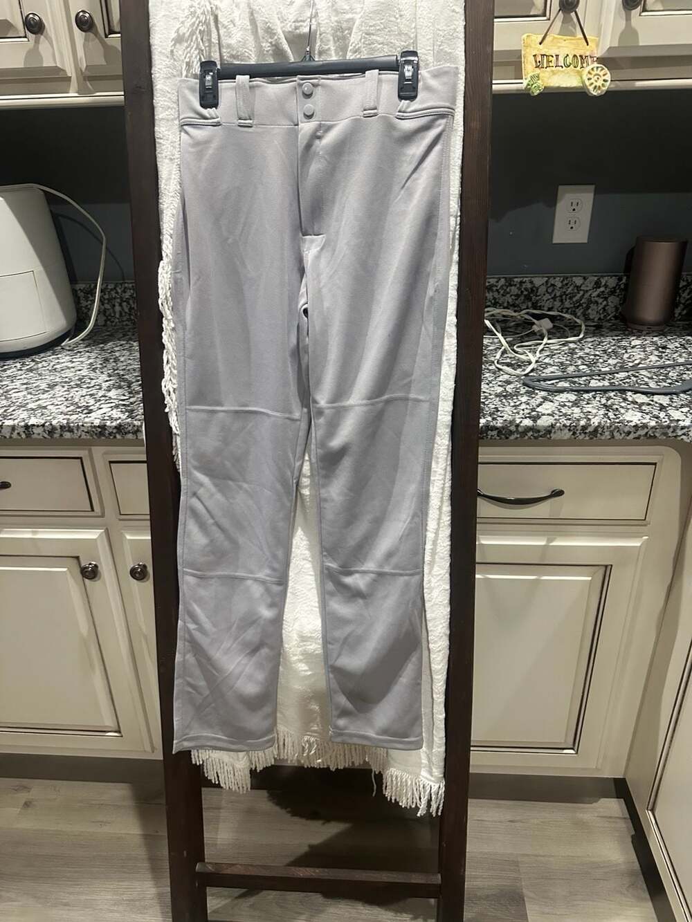 Easton Rival+ Pro Taper Adult Baseball Pants Grey Small